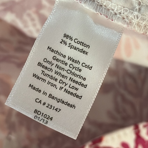 NWT Talbots Floral Bermuda Shorts Sz 10 - Picture 10 of 10